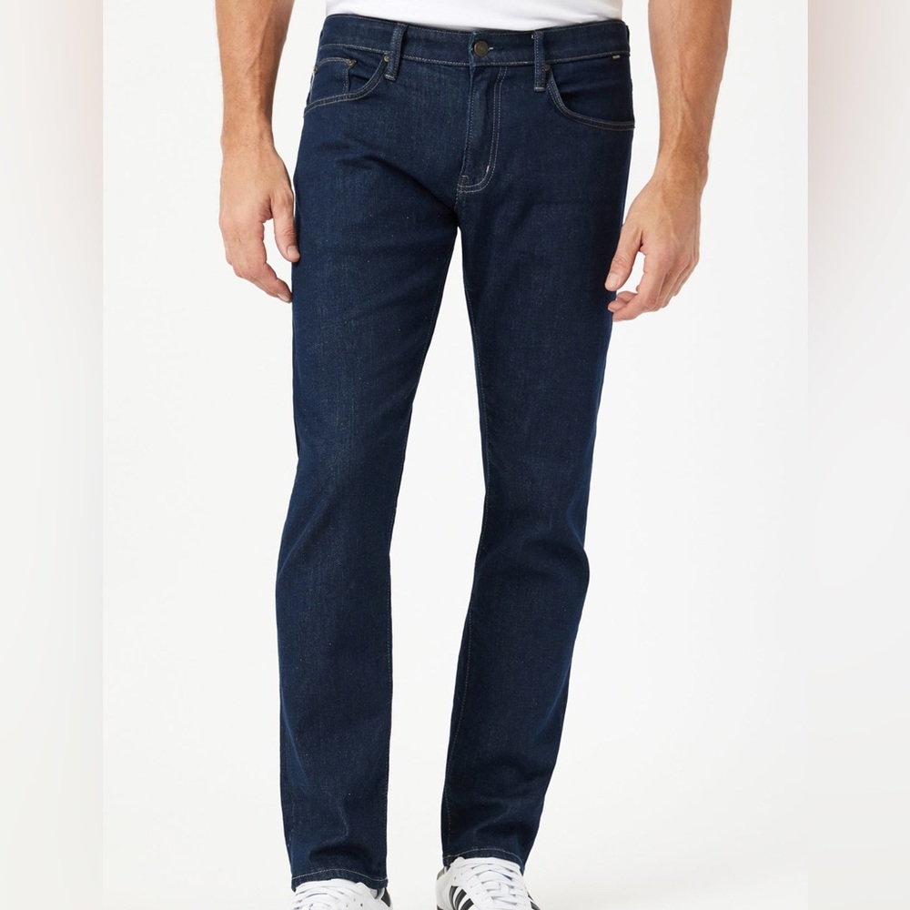 Mavi (32X30) Marcus Slim Straight Leg Dark Wash Blue Denim Jeans- Casual/Office